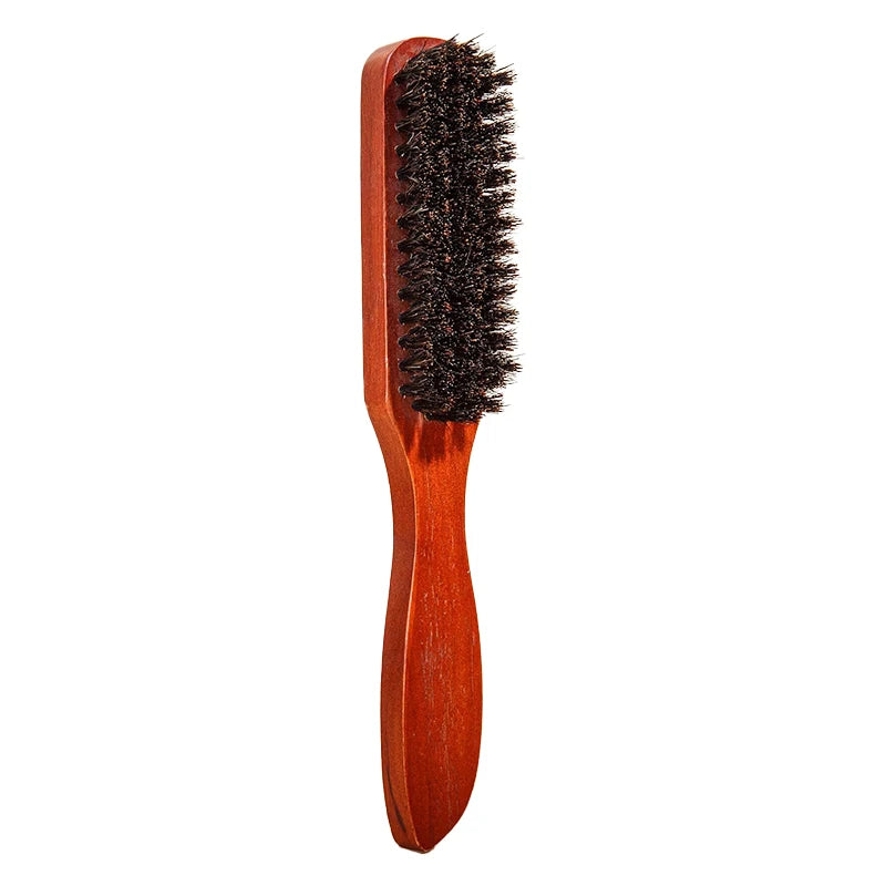 Anti-Frizz Scalp Massage Hairbrush – Premium Bristle with Wooden Handle
