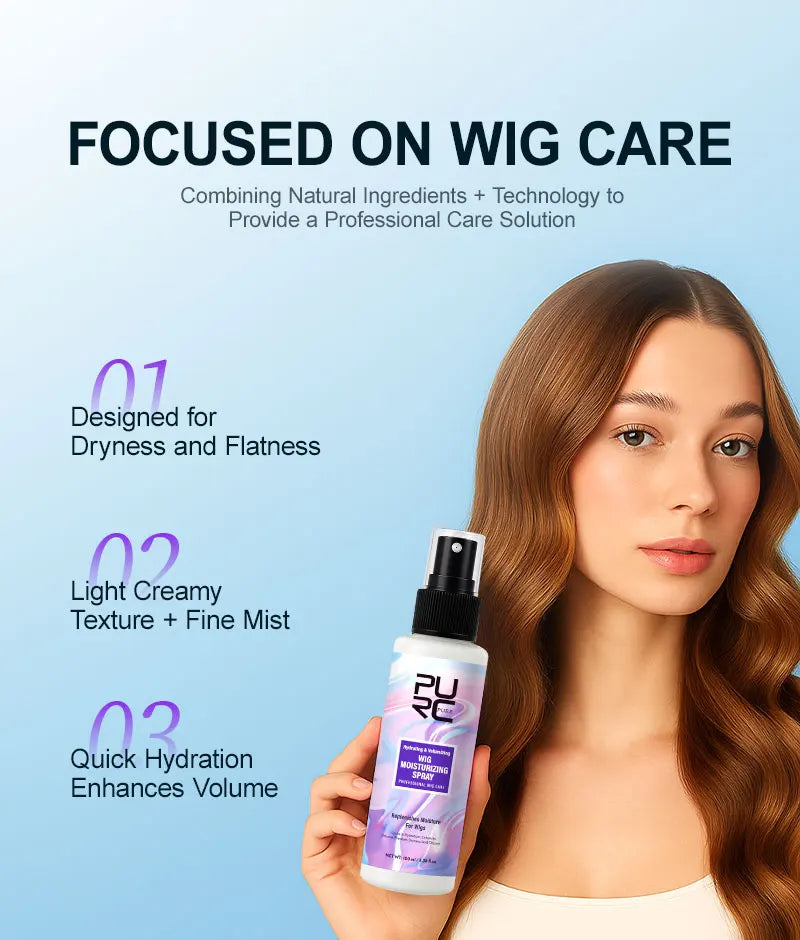 Wig Leave-In Conditioner – PURC Smoothing, Anti-Static, 100ml Spray