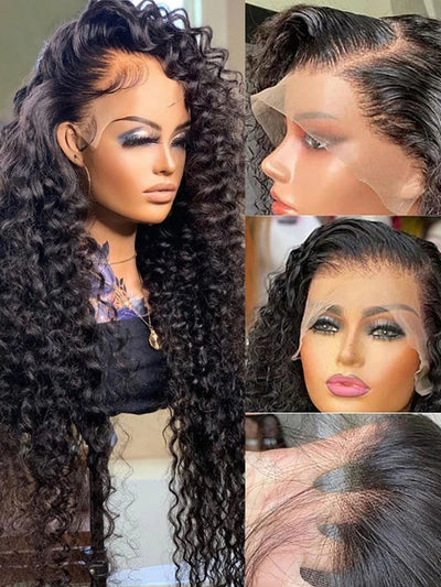 Water Wave HD Lace Frontal Wig – Curly Human Hair