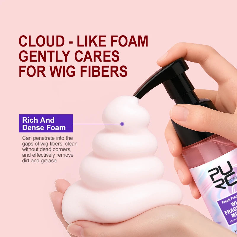 PURC Wig Fragrance Mousse & Hair Serum – Oil Control & Deep Cleansing