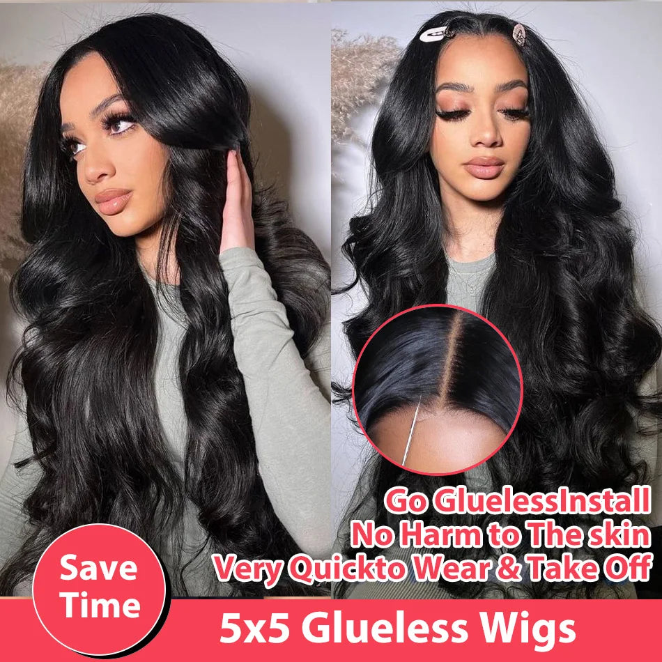 Brazilian Body Wave Wig – Wear & Go, 13x4/5x5/13x6 HD Lace, 100% Human Hair