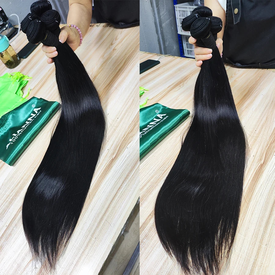 Brazilian Straight Hair Bundles – 10A Raw Human Hair