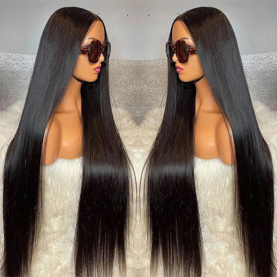 Bone Straight HD Lace Front Human Hair Wig1