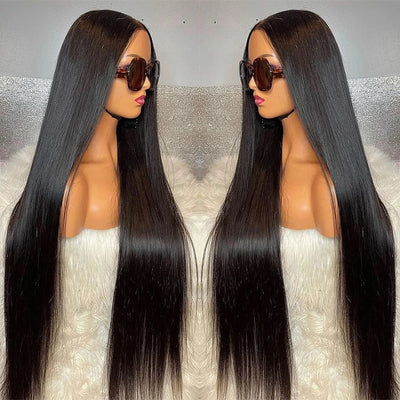 Bone Straight HD Lace Front Human Hair Wig1