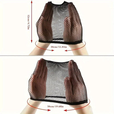 Black Open End Mesh Wig Caps – Long Weaving Caps, Pack of 6