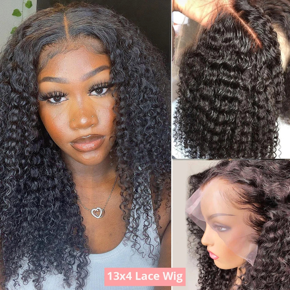 Deep Wave Curly Bob Wig – 250% Density Glueless Human Hair