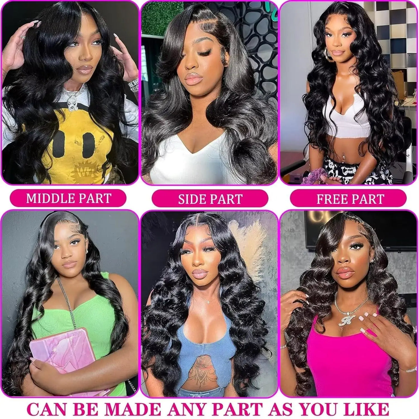 HD Lace Body Wave Human Hair Wig - Brazilian Remy Hair (13x4/13x6 Lace Front)