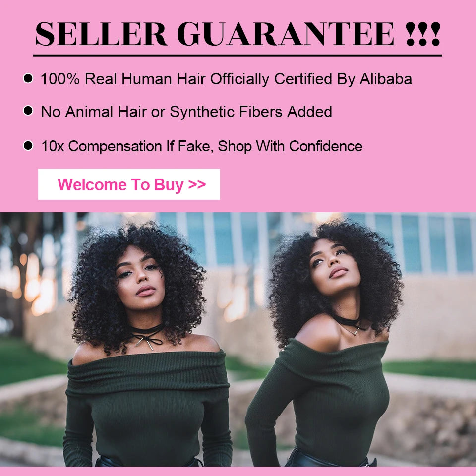 Afro Kinky Curly Flip Over 3 IN 1 Half Wig Human Hair