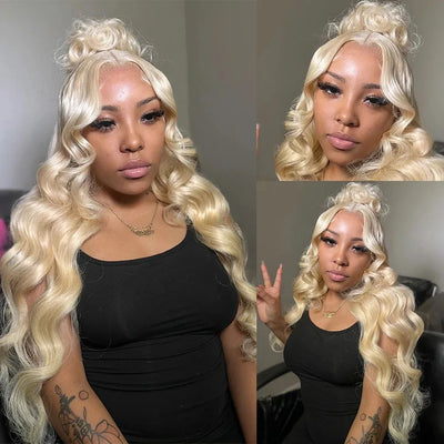 613 Honey Blonde Body Wave Wig HD Lace Front Human Hair Wig