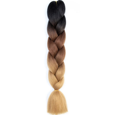 Synthetic Jumbo Braids Hair – 24 Inch Afro Ombre Kanekalon Extensions