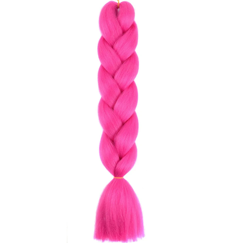 Synthetic Jumbo Braids Hair – 24 Inch Afro Ombre Kanekalon Extensions