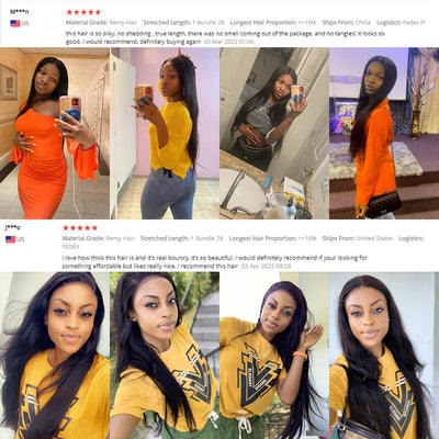 Brazilian Straight Hair Bundles – 10A Raw Human Hair