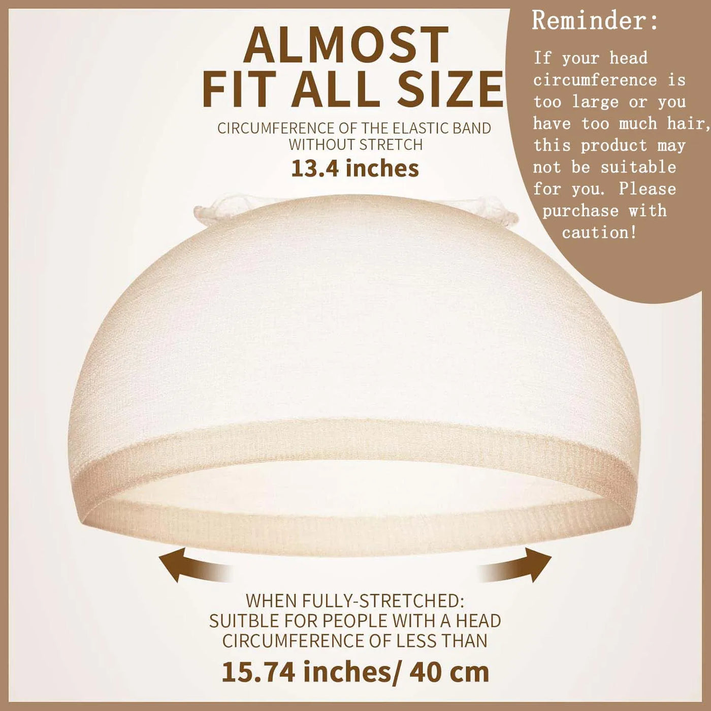 8-20 Pcs Nude Wig Caps – Thin, Transparent, High-Elastic, Breathable