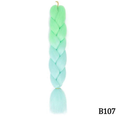 Synthetic Jumbo Braids Hair – 24 Inch Afro Ombre Kanekalon Extensions