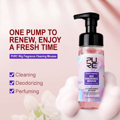 PURC Wig Fragrance Mousse & Hair Serum – Oil Control & Deep Cleansing