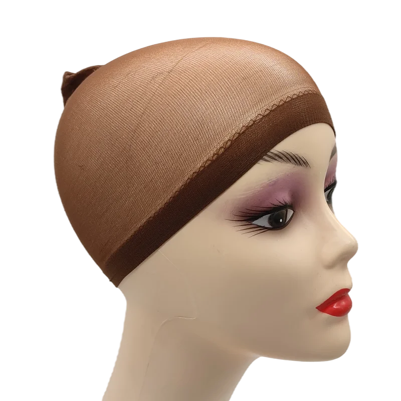 2pcs Stocking Wig Caps – Black & Brown Stretch Mesh Hair Nets