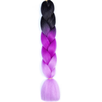 Synthetic Jumbo Braids Hair – 24 Inch Afro Ombre Kanekalon Extensions
