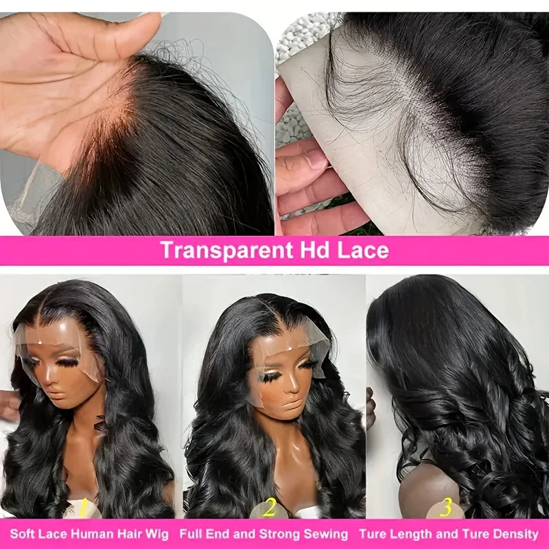 200 Density Body Wave Lace Front Wig Human Hair 13x4/13x6