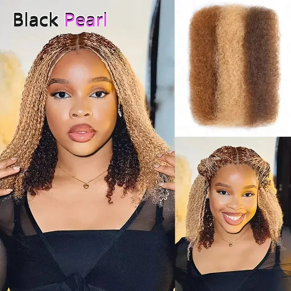 Black Pearl Peruvian Kinky Curly Mini Twist Hair