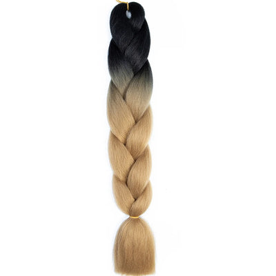 Synthetic Jumbo Braids Hair – 24 Inch Afro Ombre Kanekalon Extensions