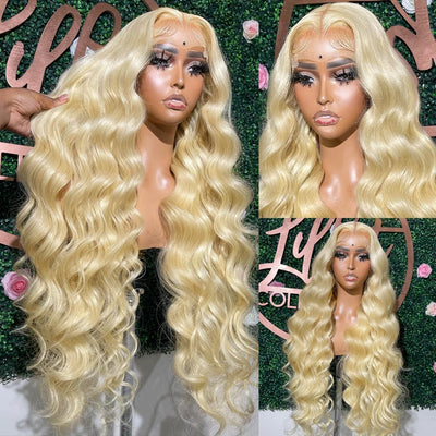 613 Blonde Brazilian Body Wave Human Hair Wig