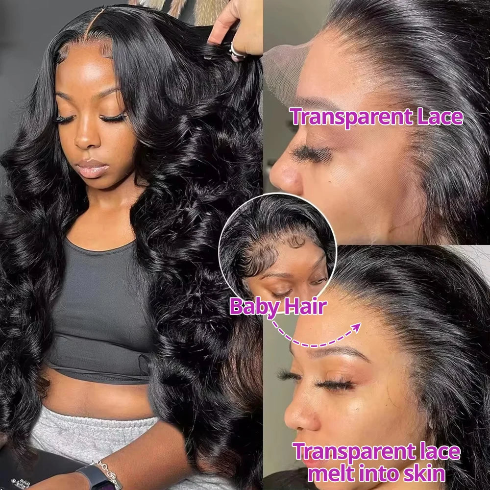 300% Density Body Wave Wig 13x4/13x6/7x5 HD Lace, 40-50 Inch