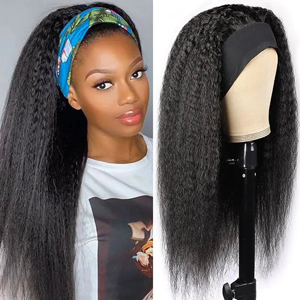 Yaki Straight Headband Wig — Sleek & Gym‑Secure