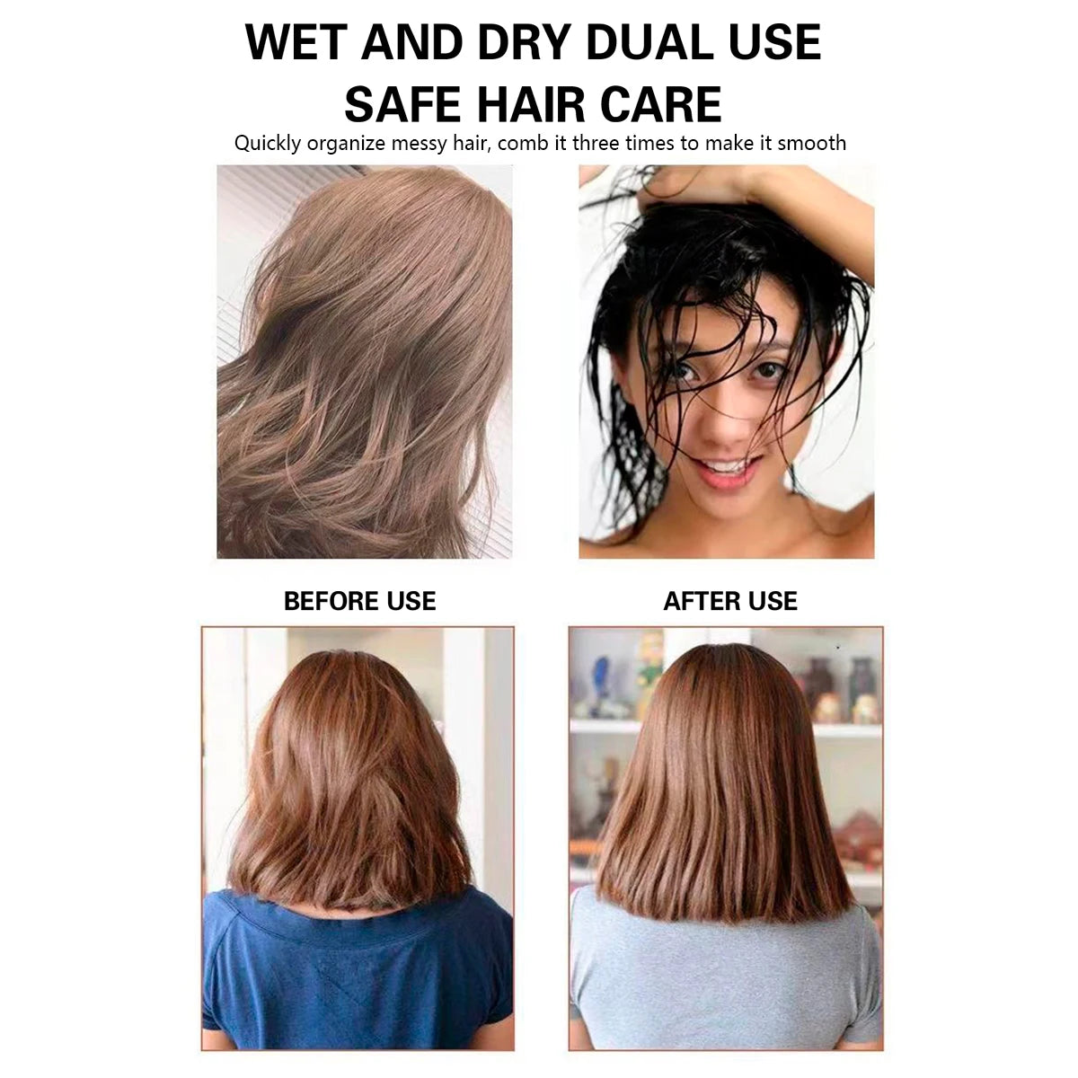 Air Cushion Comb Hair Brush – Anti-Static Massage for Wet & Curly Hair