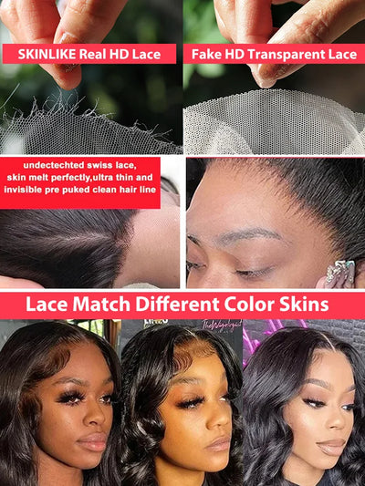 Brazilian Body Wave Wig – Wear & Go, 13x4/5x5/13x6 HD Lace, 100% Human Hair