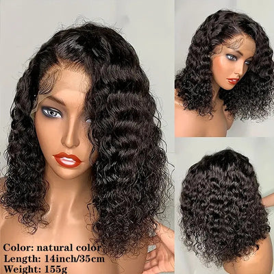 Double Drawn Water Wave Bob Wig