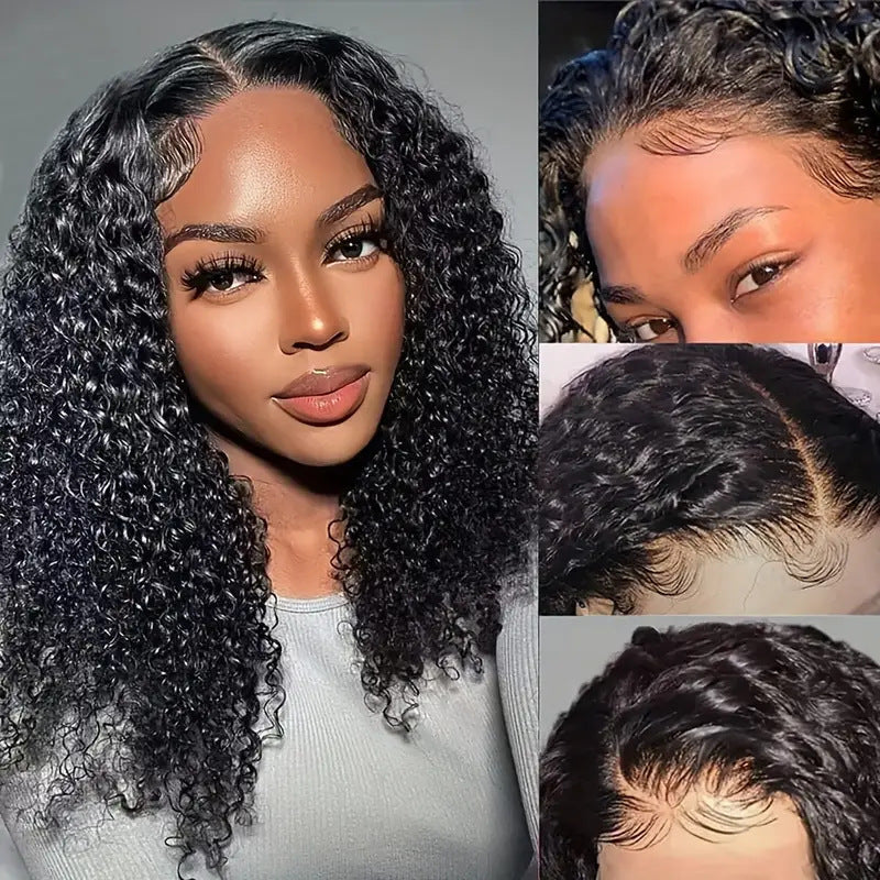 Double Drawn Water Wave Bob Wig