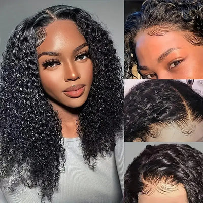 Double Drawn Water Wave Bob Wig